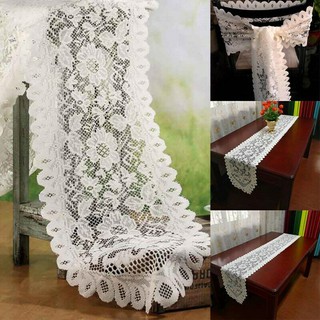 Khăn Trải Bàn Vải Cotton Phối Ren Phong Cách Vintage Ốp