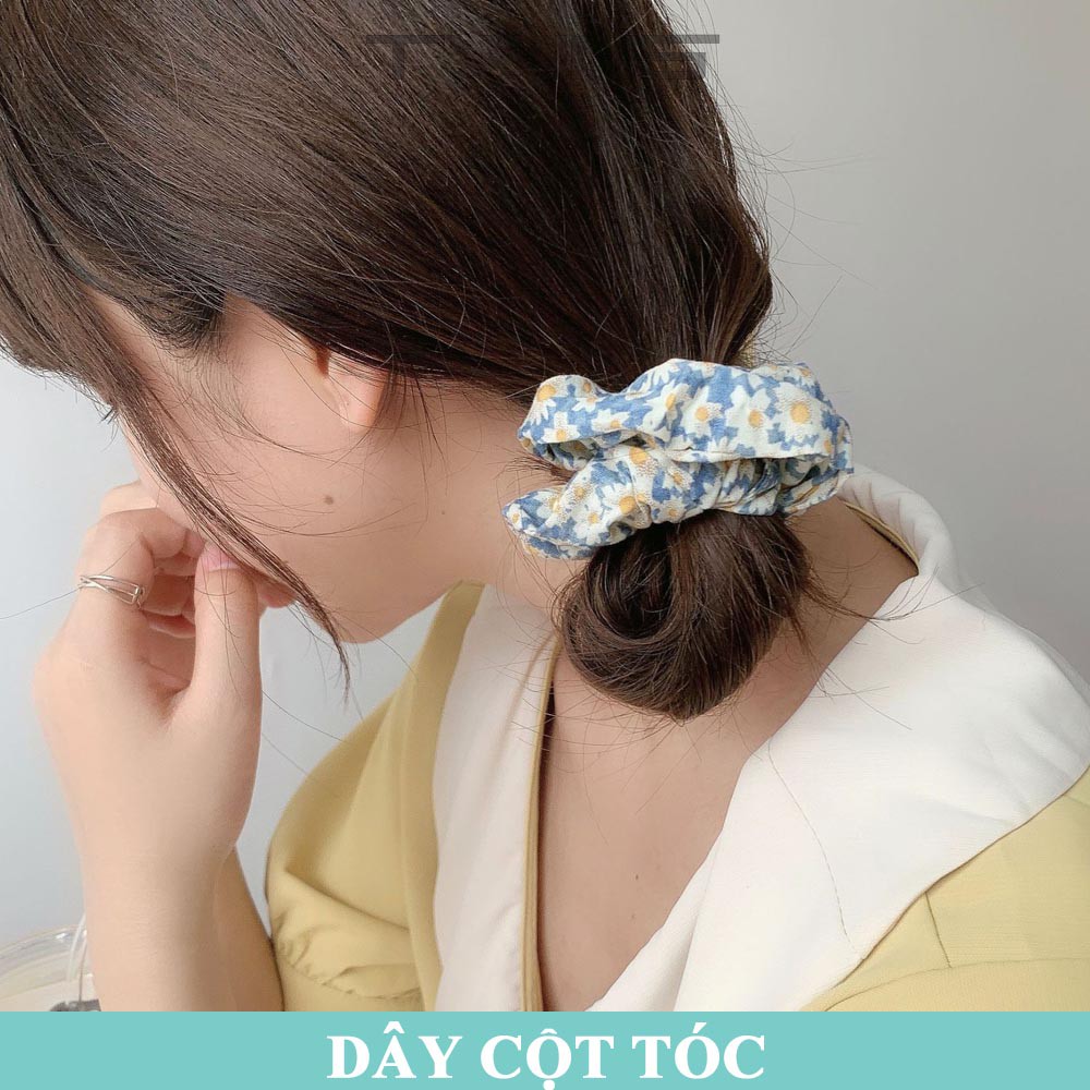 Dây cột tóc, buộc tóc scrunchies SD205 dễ thương, cute, xinh đẹp phong cách Hàn Quốc làm phụ kiện tóc thời trang cho nữ