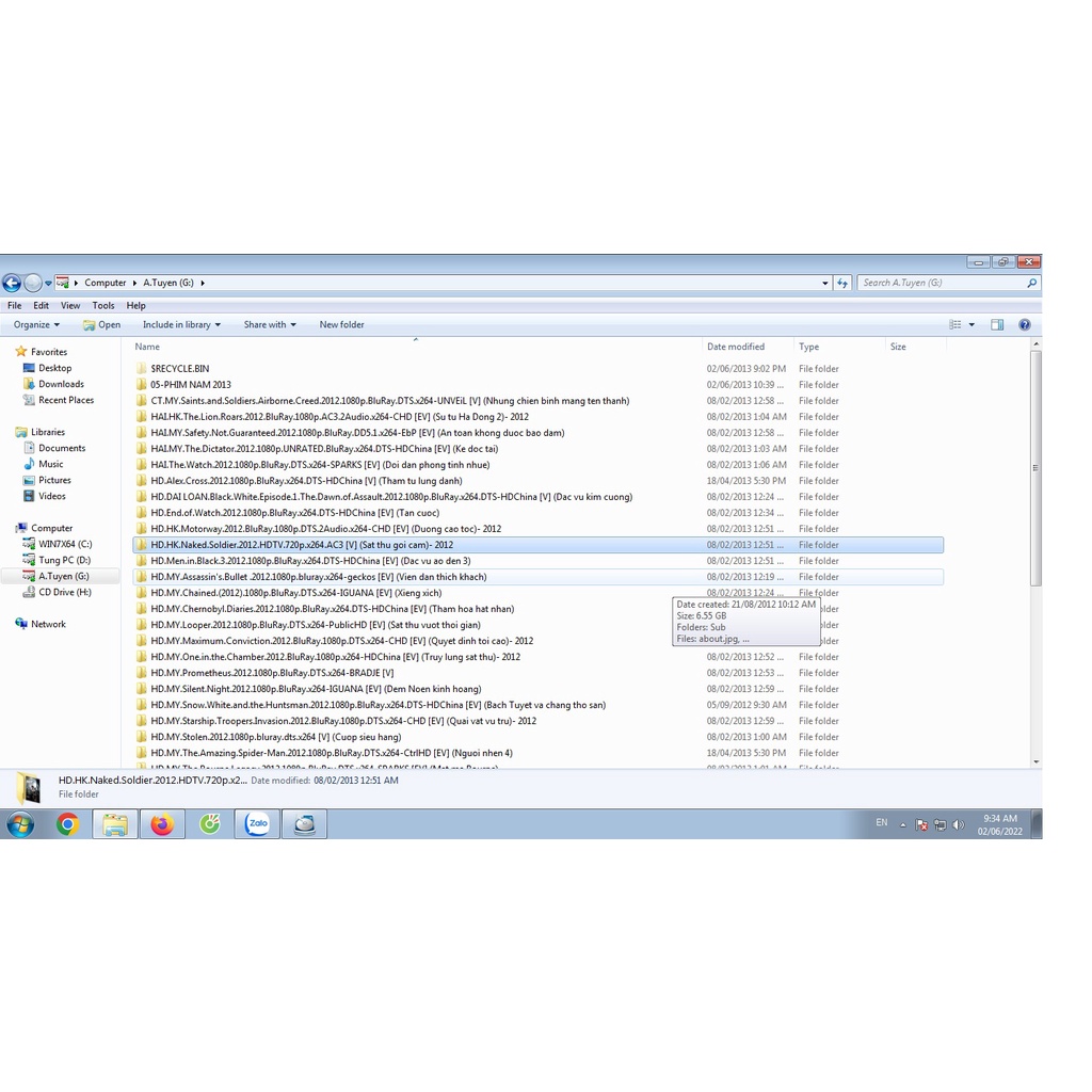 ổ cứng 500gb good full filmHD