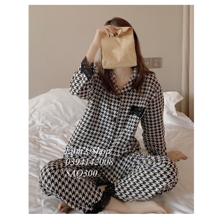 Bộ Bầu Sau Sinh Dài Tay Ở Cữ Cho Bé Bú SAQ300 Chất Dày Mặc Thu Đông