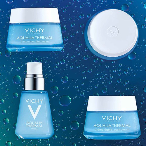 [Mã COSACD20 giảm 10% đơn 600K] Kem dưỡng ẩm cấp nước cho da căng mịn Vichy Aqualia Thermal Rehydrating CreamLight 50ml