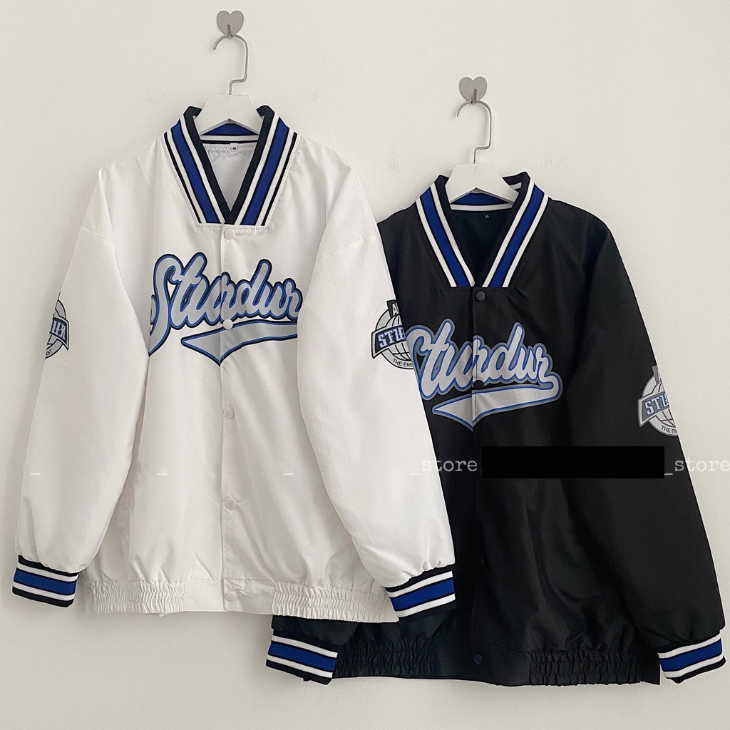 Áo khoác bomber unisex chất dù 2 lớp cao cấp không bong tróc chất vải mịn không xù lông, cam kết video kèm ảnh chụp