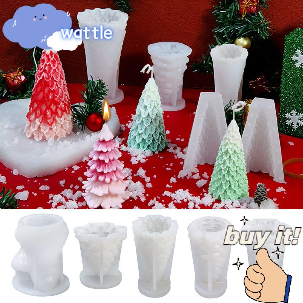 Khuôn Silicone Làm Nến Hình Cây Thông Giáng Sinh DIY