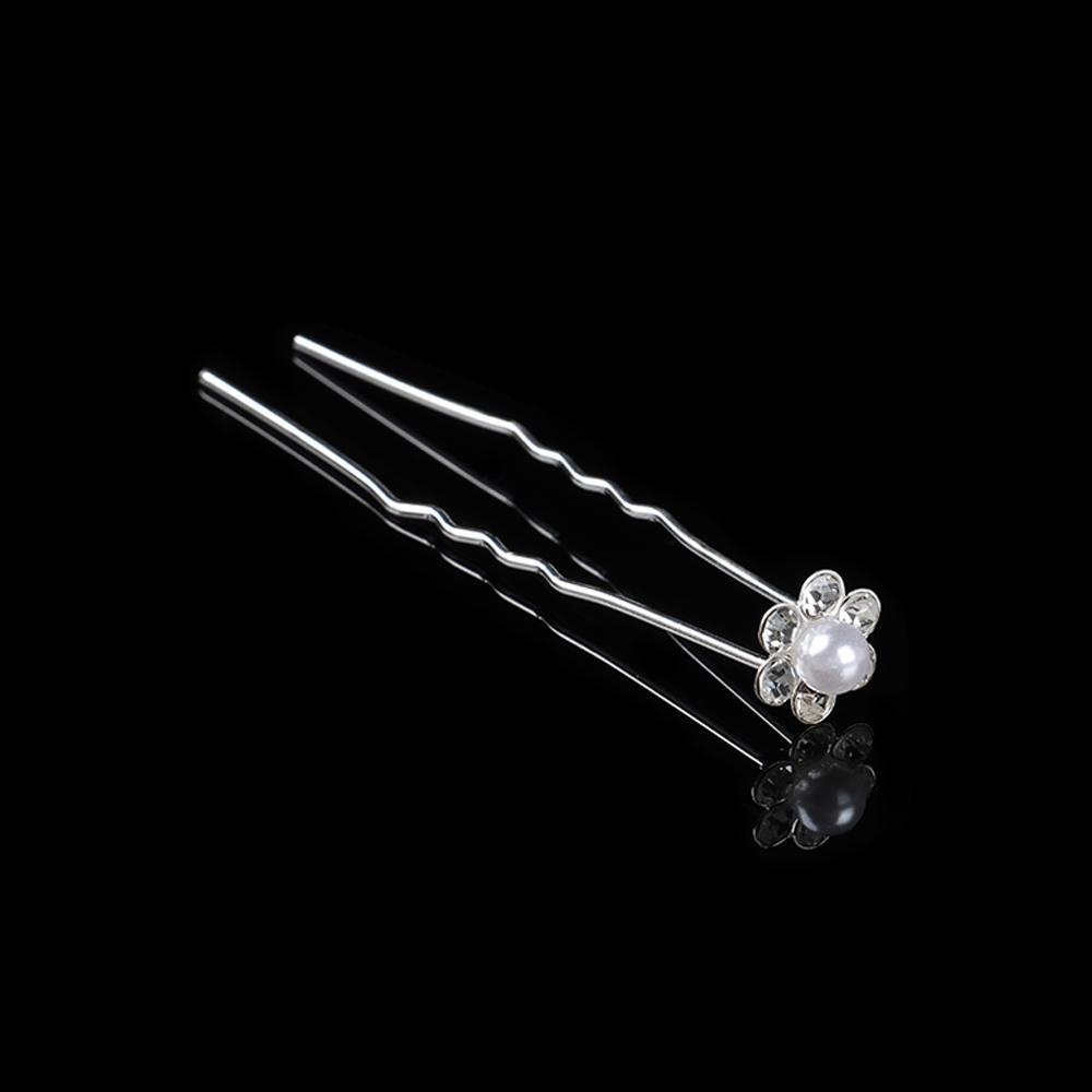 Trâm Cài Tóc Hình Hoa ROWANS|Nĩa Ghim Tóc|Kẹp Tóc Chữ U Đính Ngọc Trai