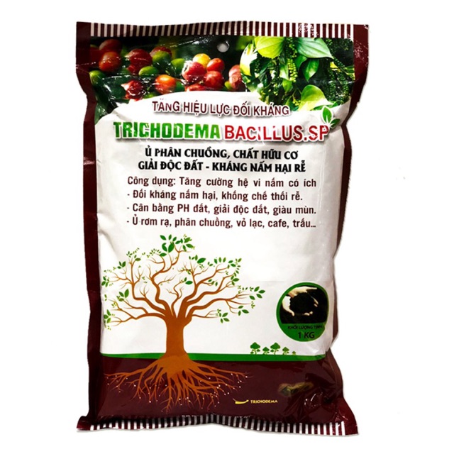 NẤM ĐỐI KHÁNG TRICHODERMA BACILLUS - GÓI 1KG