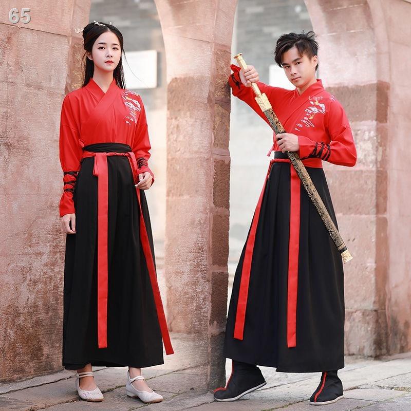 Bộ đồ phong cách Wei Jin cỡ lớn Hanfu nam cổ đại thần tiên Trung Quốc trang độc đoán hiệp sĩ con trai quần áo lớp h