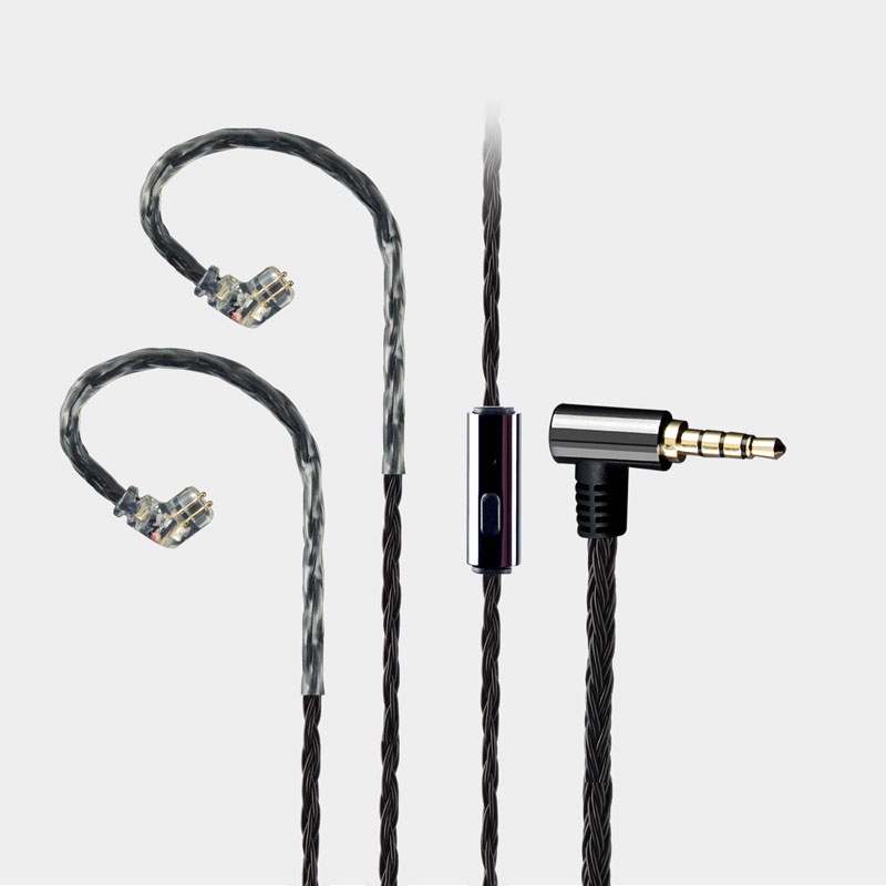 Dây cáp nâng cấp tai nghe Jcally Jc16S 16 5n mạ bạc kèm micro cho Kz Zsn Pro X Zs10 Pro Zsx