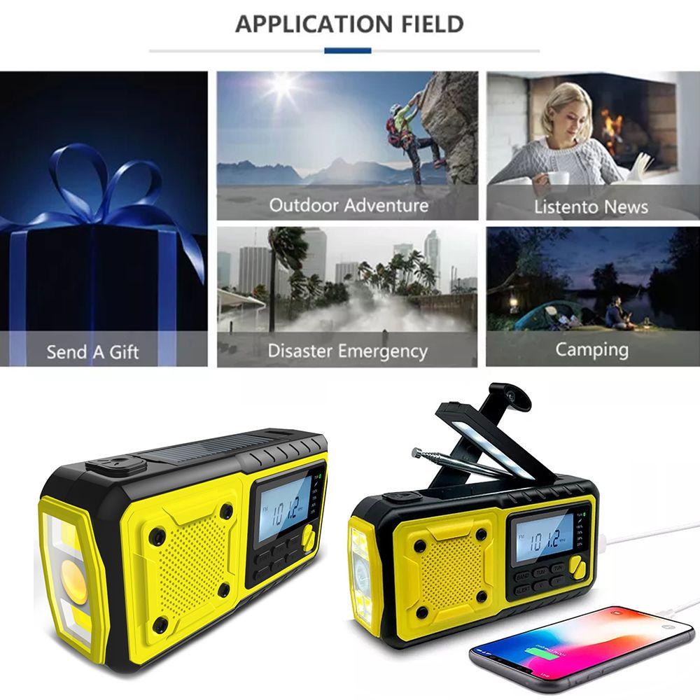 SHOUKEY Radio AM / FM / WB / SOS / NOAA Sạc USB Sử Dụng Năng Lượng Mặt Trời