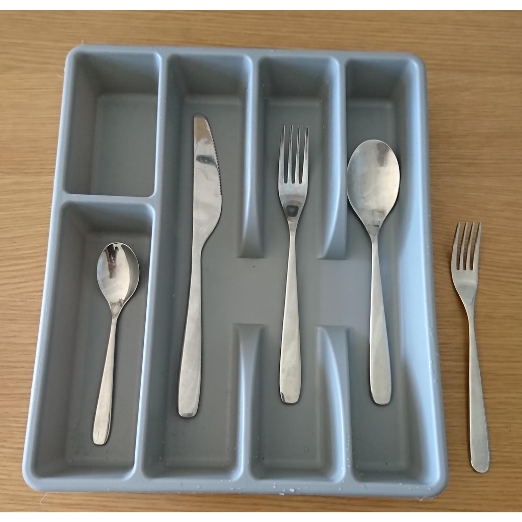Khay nhựa chia ngăn đựng dao muỗng thìa đũa chính hãng IKEA