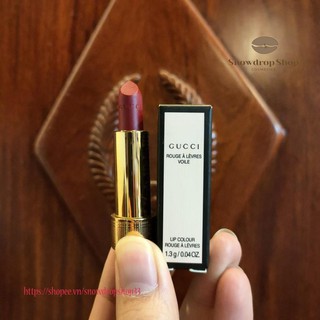 son Gucci Vỏ Hoa Rouge À Lèvres Voile Sang chảnh quý tộc đủ màu Auth 508 203 500 25*