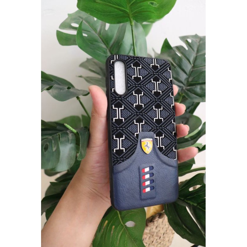 Ốp Da Samsung A50S cực xịn hai màu như ảnh shop chụp Xanh Đen Và đỏ