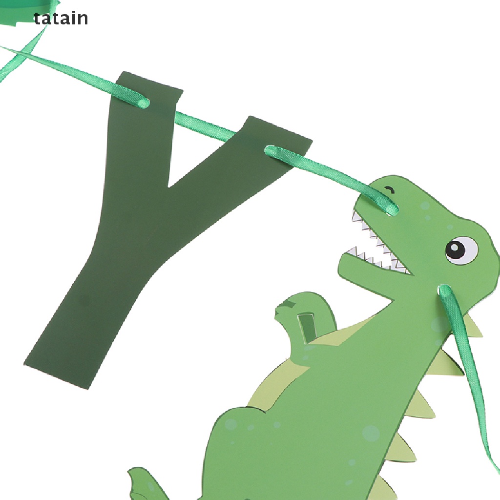[TAT] Dinosaur Birthday DIY Garland Happy Birthday Banners Roar Dino Party Wild One CVX