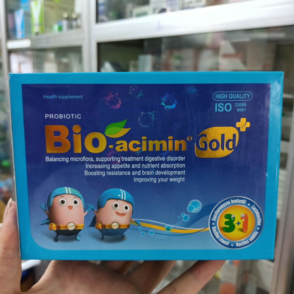 Bio-acimin Gold hộp 30 gói tiêu hóa khỏe- trẻ ăn ngon