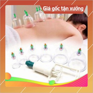 Xả kho Bộ Dụng Cụ Giác Hơi Chân Không 12 Món Không Dùng Lửa An Toàn, Tiện Lợi
