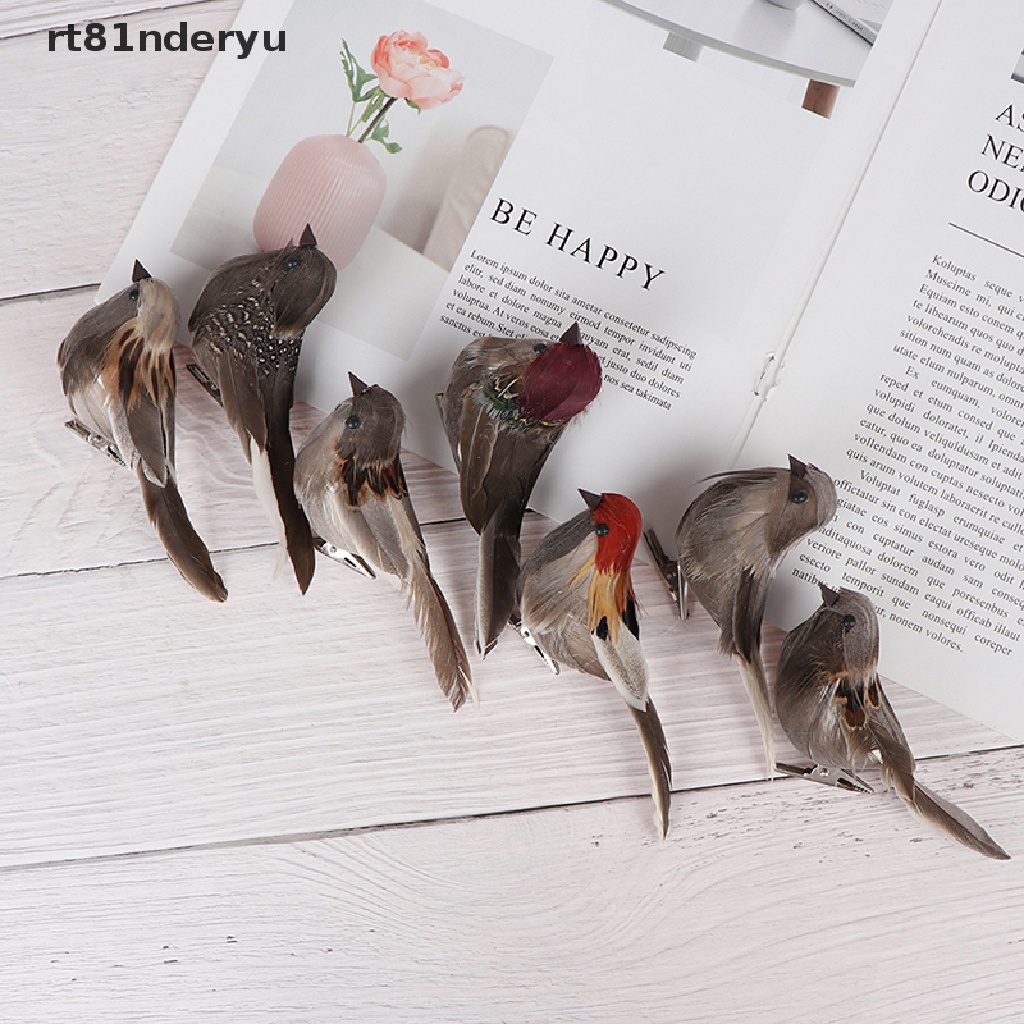 Mô hình chim sẻ bằng xốp màu xám trang trí nhà cửa/ tiệc cưới