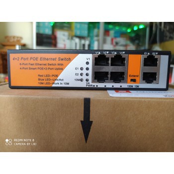 Switch POE 4 cổng chạy Camera IP POE