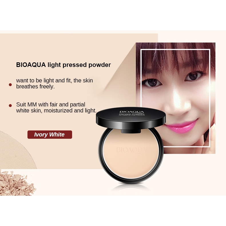 [Hàng mới về] Phấn nén tông lì Bioaqua che khuyết điểm và kiềm dầu lâu trôi | BigBuy360 - bigbuy360.vn