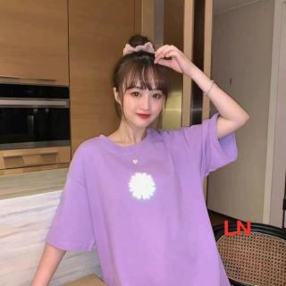 Áo phông hoa cúc nhỏ phản quang ngực