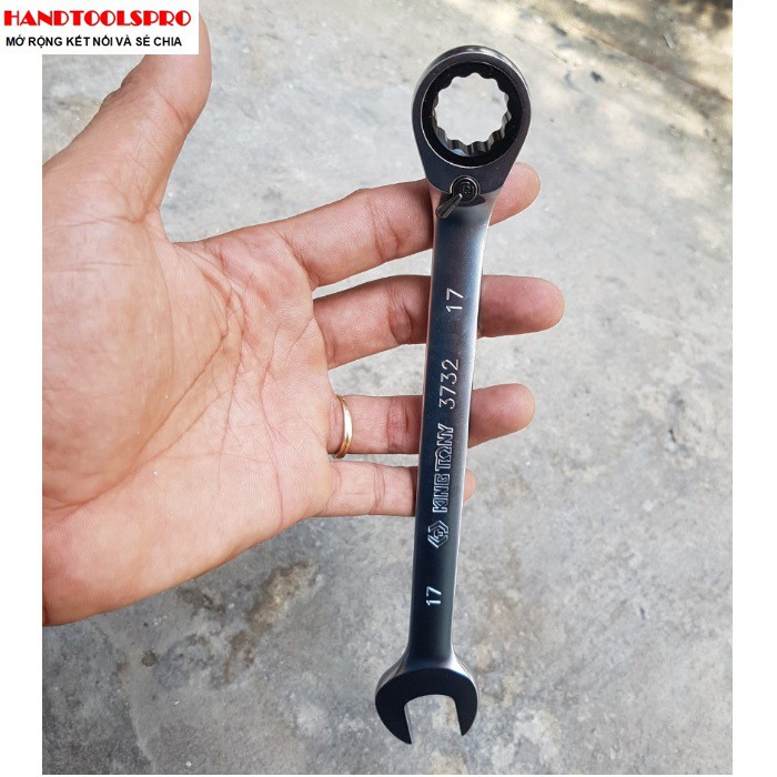 Cờ lê vòng miệng tự động có khóa điều chỉnh size 8---24mm Kingtony 3732-08-24