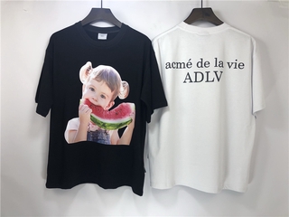 Áo Thun Cotton Tay Ngắn Dáng Rộng In Hình Dưa Hấu Cổ Điển Thời Trang Cho Nữ