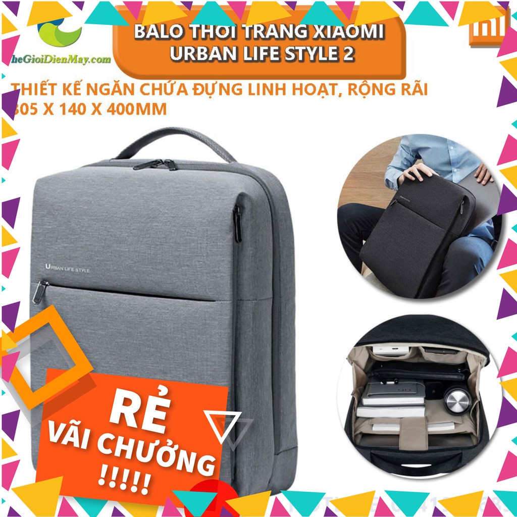 [SALE] Balo thời trang Xiaomi Urban Life Style 2 - Shop Thế Giới Điện Máy .