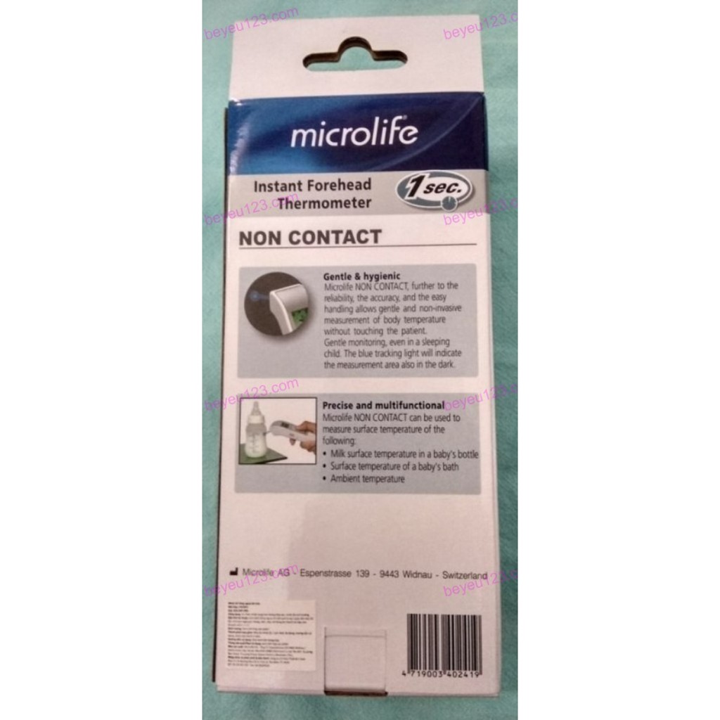 (Chính hãng) Nhiệt kế hồng ngoại đo trán 1 giây Microlife FR1MF1 - Thụy Sỹ