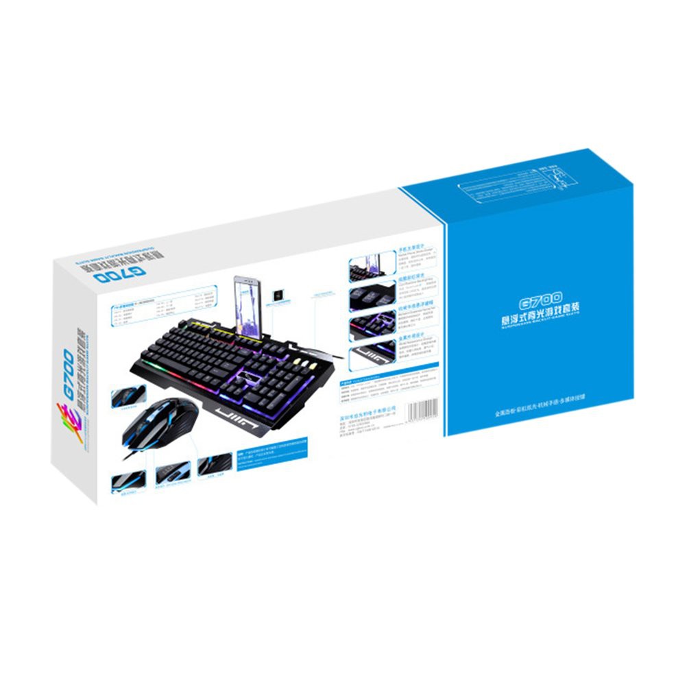 Bộ Chuột Và Bàn Phím Chơi Game G700 Có Đèn Led Cầu Vồng (N05)