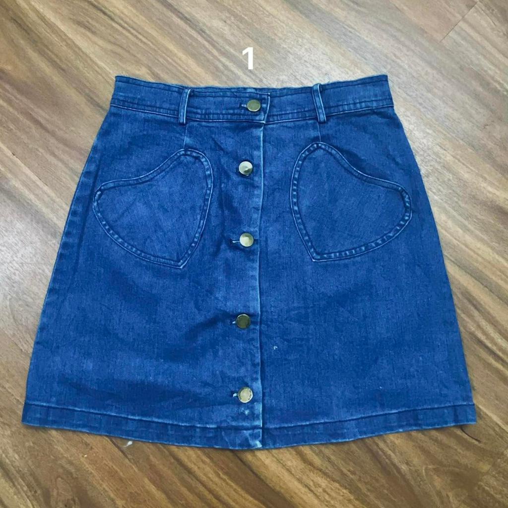 SALE chân váy 2hand jeans denim cho nữ siêu đẹp siêu rẻ