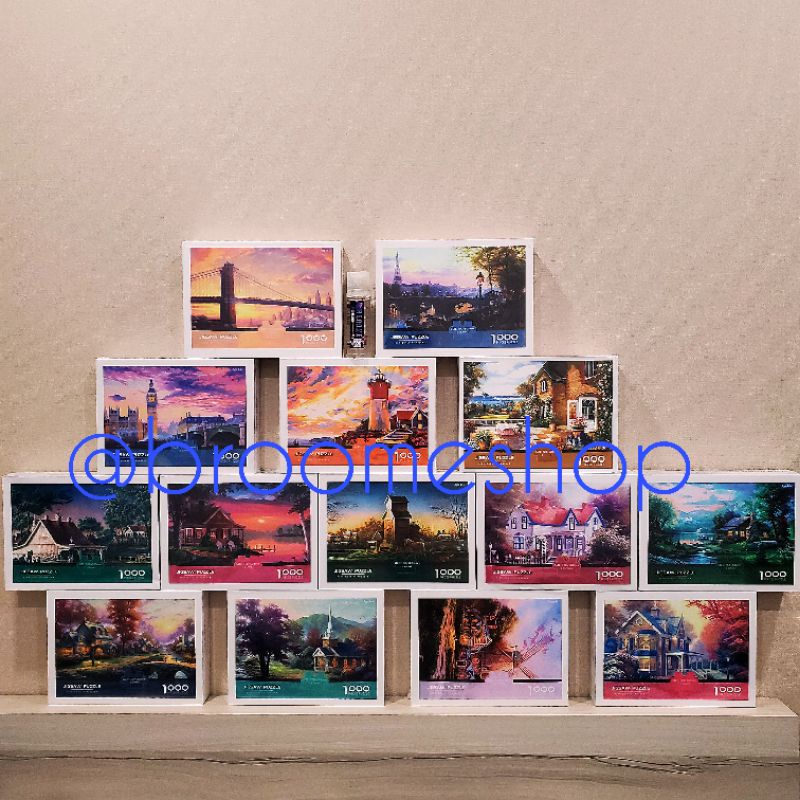 [CAO CẤP] Đồ chơi giáo dục Bộ Tranh Ghép Hình KODAK 1000 mảnh phong cảnh Landscape 50x70cm Tranh Xếp Hình 1000 miếng