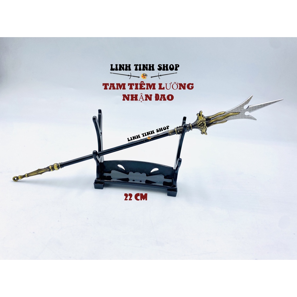 Mô hình trưng bày Nhị Lan Thần Tam Tiêm Lưỡng Nhận Đao