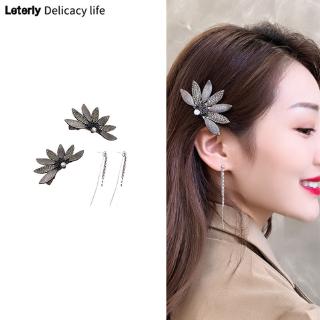 Phụ kiện kẹp tóc và khuyên tai thời trang xinh xắn cho nữ