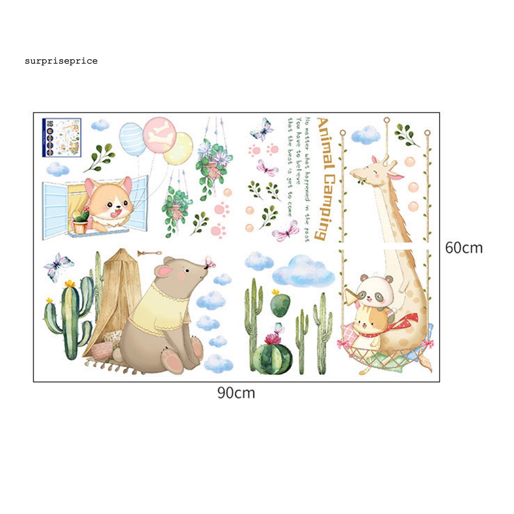 Sticker Dán Tường Hình Cây Cối Dễ Thương Trang Trí Phòng Bé