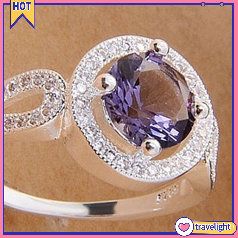 Nhẫn Đính Hôn Đính Đá Zircon K1