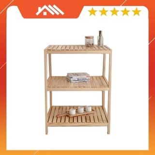 Kệ gỗ để gia vị nhà bếp lò vi sóng 3 tầng 60x80cm/ Kệ để đồ đa năng bếp ăn