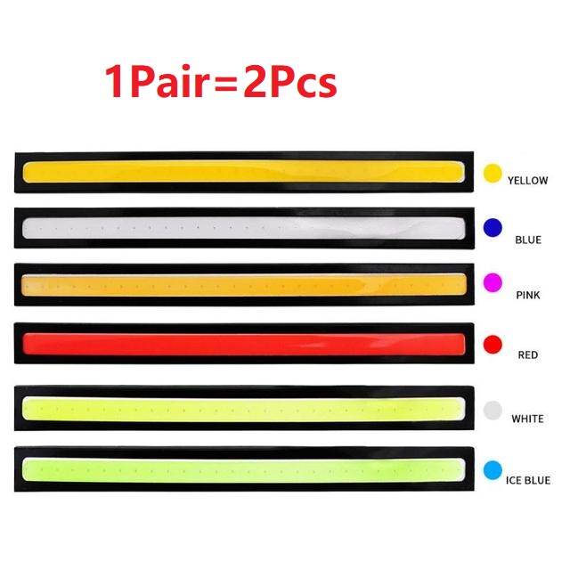 Set 2 dải đèn LED COD DRL chống nước trang trí ô tô kích thước 17cm