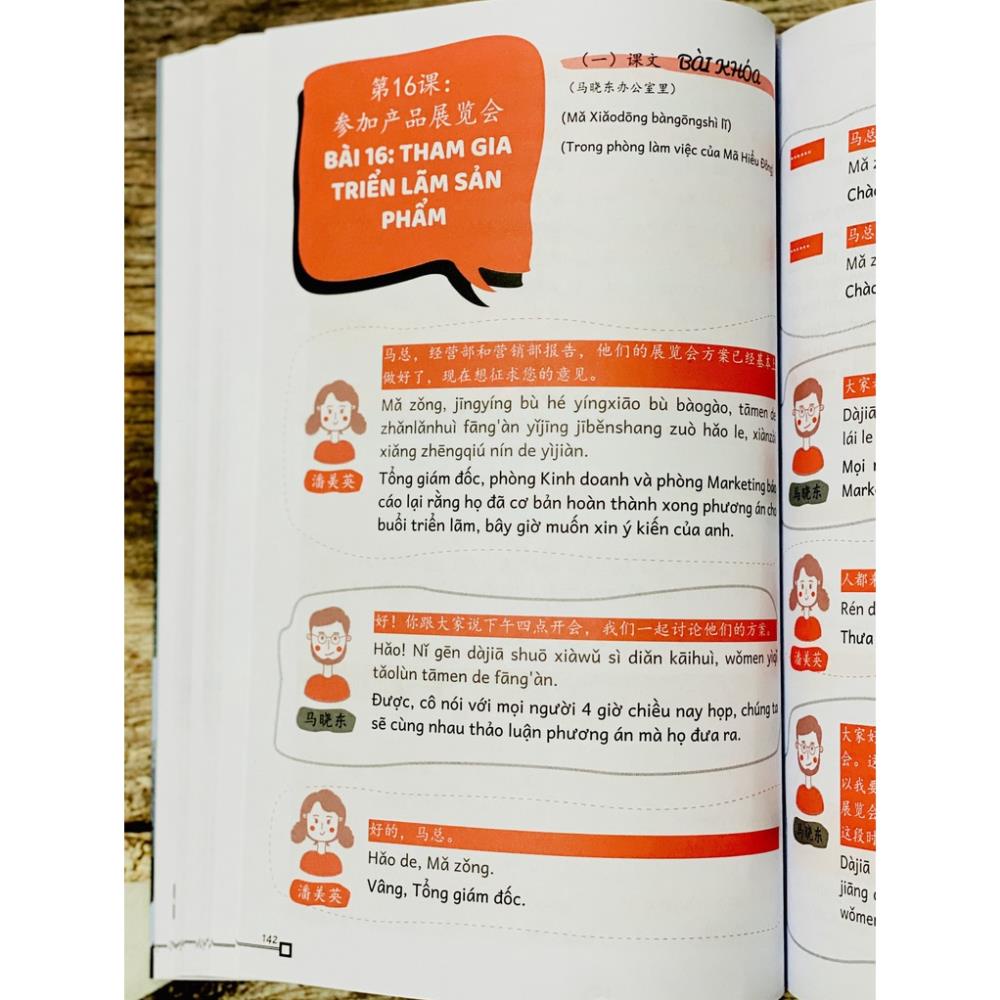 Sách - Giáo trình chuẩn Tiếng Trung công sở - Tích hợp bài tập và đáp án đi kèm, có mp3 nghe+DVD tài liệu