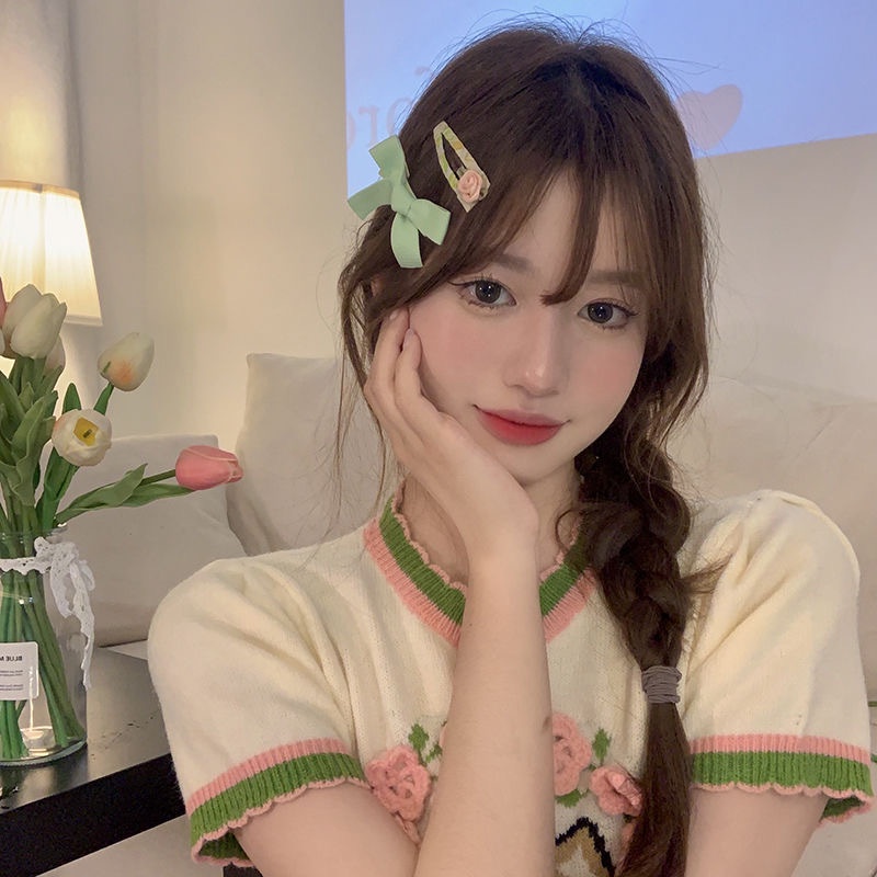 [Đào Tea] Kẹp Tóc Nơ ~ Thành Nhật Và Hàn Quốc Ngọt Ngào Dễ Thương Phụ Kiện Kẹp Tóc Cho Nữ