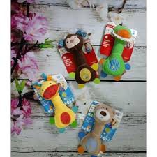 Đồ chơi Lục lạc thú bông cầm tay bóp kêu chút chít cho bé TCT02