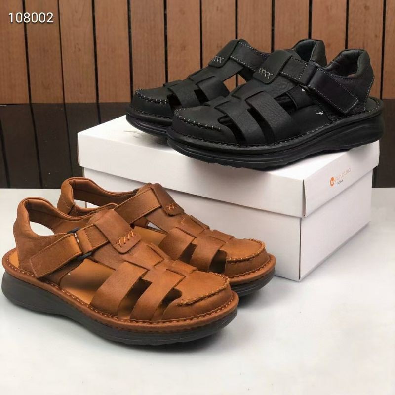 Dép 2021 chất liệu da thật thương hiệu clarks