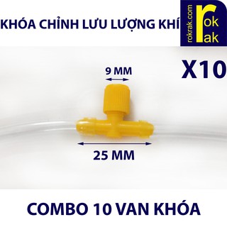 Combo 10 van khóa điều chỉnh lưu lượng khí cho máy sục oxy CÁC LOẠI