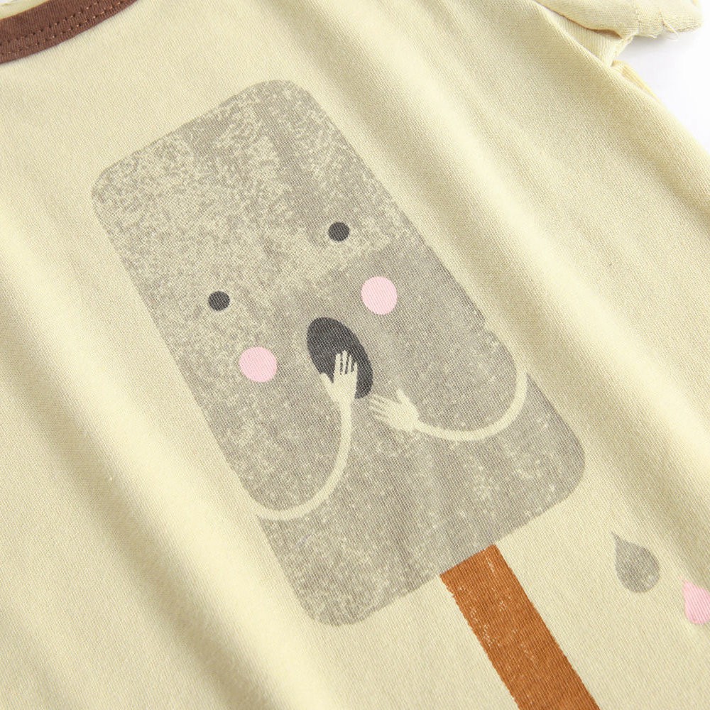 Áo liền thân Sanlutoz in hình hoạt hình thời trang mùa hè cho bé trai