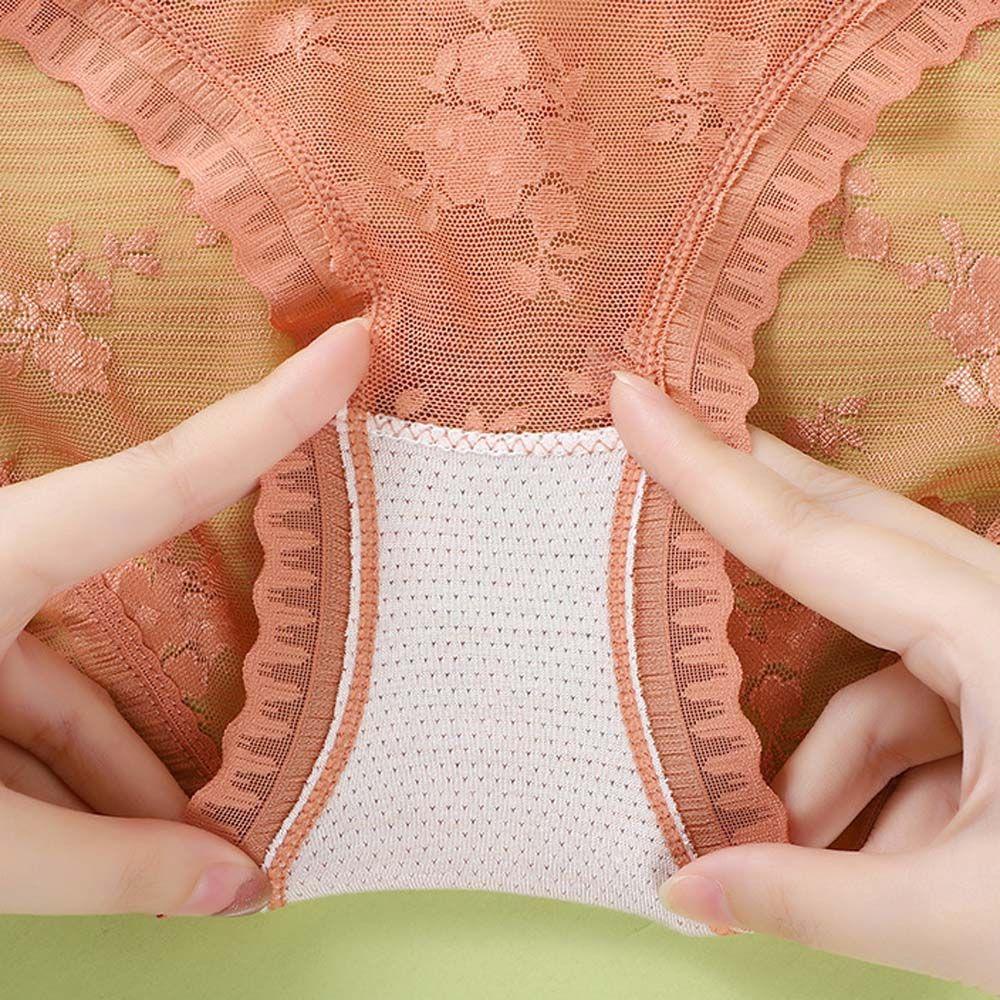 SOMEDAYZL Quần Lót Ren Hoa Lưng Thấp Đính Nơ Gợi Cảm