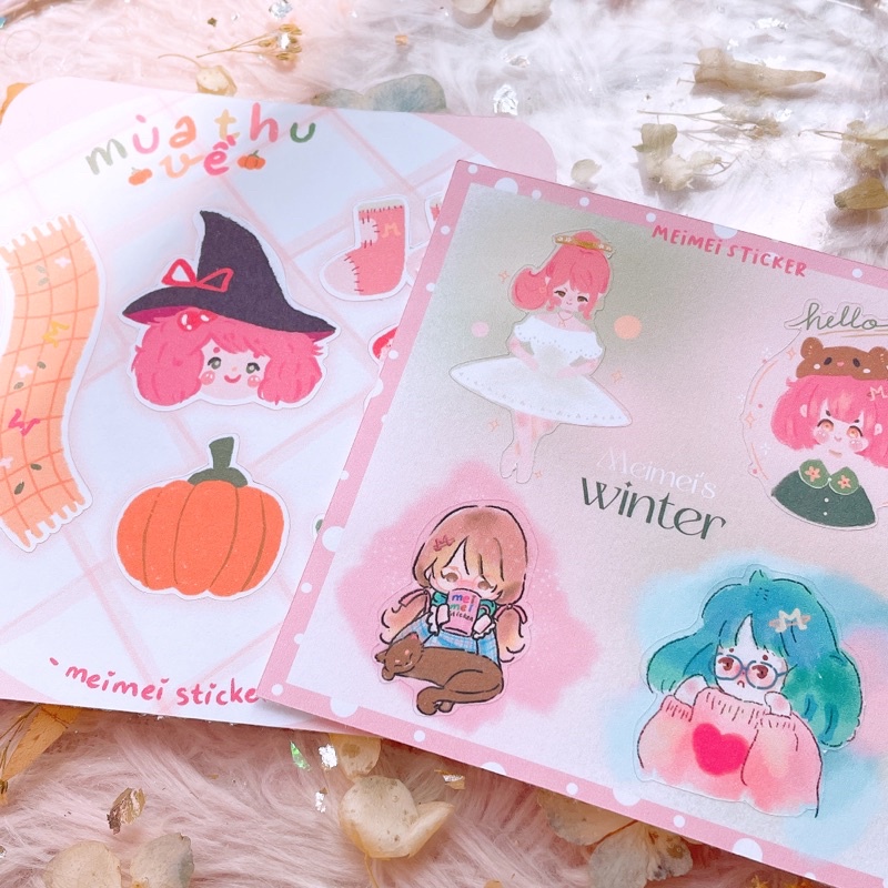 Giao Mùa Ngọt Ngào - Sticker Kim Tuyến - Meimei Sticker