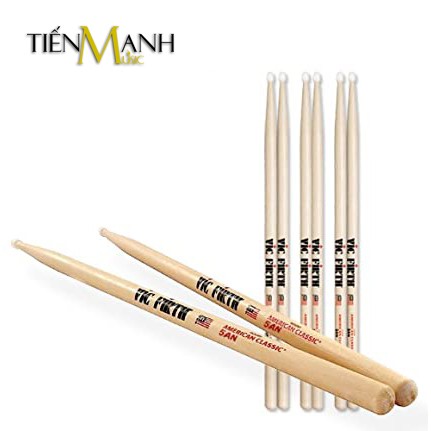 [Chính Hãng] Dùi Trống Vic Firth Đầu Nhựa 5AN - American Classic Hickory Drumsticks