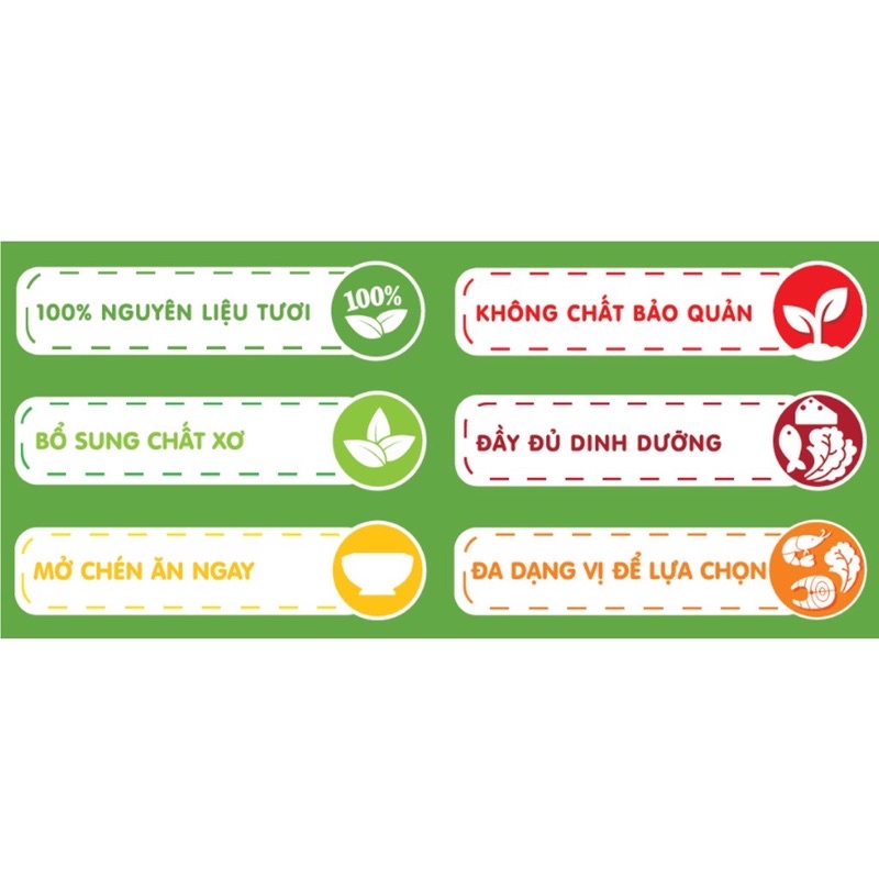 Cháo Tươi Nhuyễn SG Food, Cháo Ăn Dặm, Cháo Ăn Liền, Cháo Hạt Vỡ, Cháo Dinh Dưỡng cho bé ăn dặm từ 6m, 10m