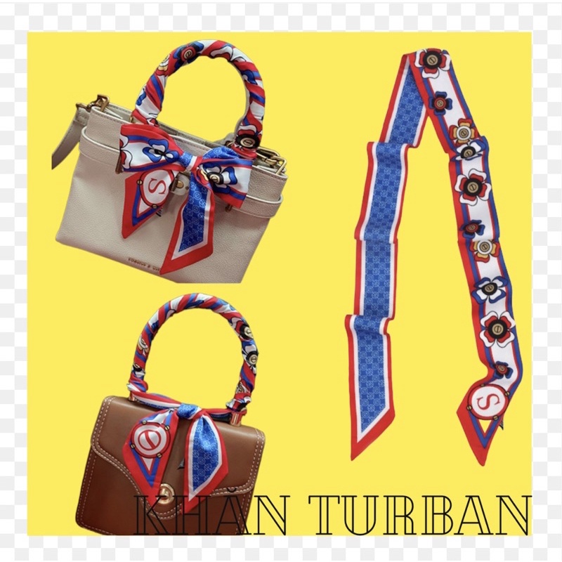 Khăn quấn túi xách hình hoa 4 cánh