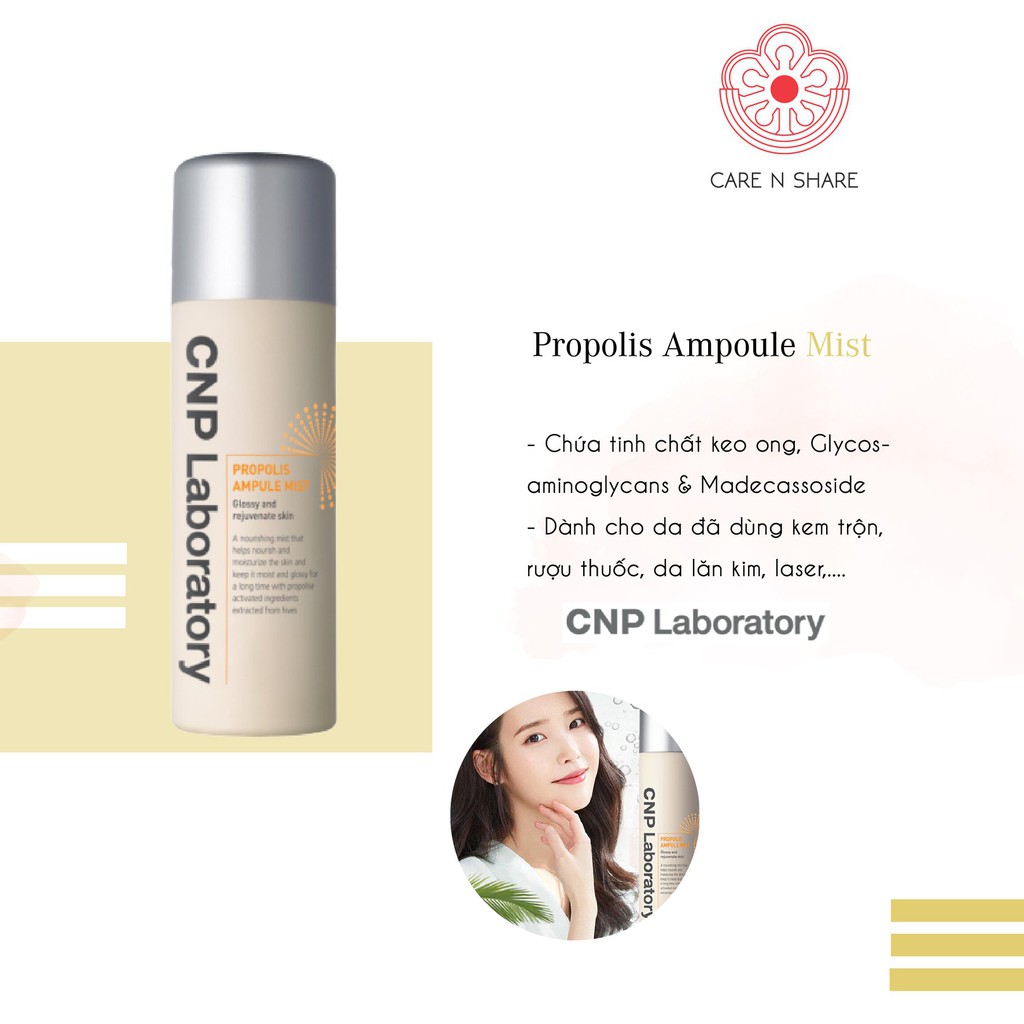 [DUTY FREE]Xịt Khoáng Chiết Xuất Sáp Ong CNP Laboratory Propolis Ampule Mist 100ml