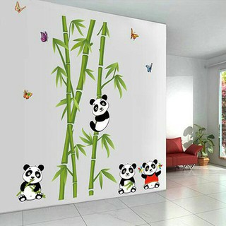 decal dán tường gấu trúc