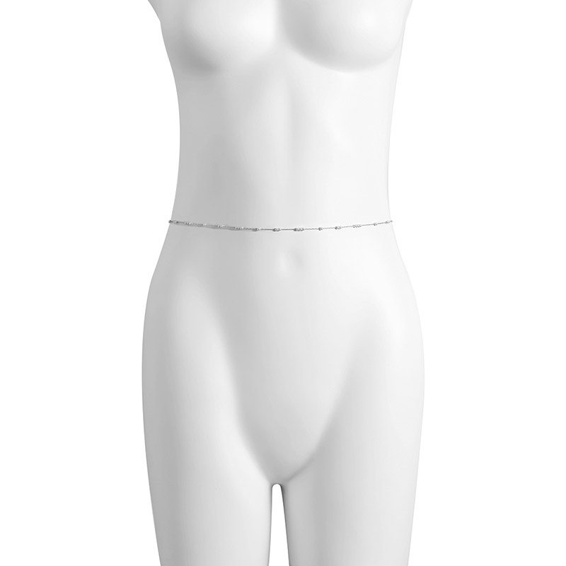 Dây Đeo Thắt Lưng Chuỗi Hạt Ngọc Trai Giả Một Lớp Cá Tính Quyến Rũ Phong Cách Âu Mỹ Cho Nữ