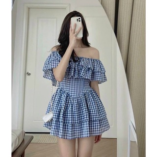 Jump trễ vai xoè tầng bánh bèo hàng đẹp ullzang